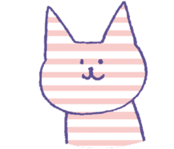 Silent stripes cat sticker #3502459
