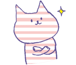 Silent stripes cat sticker #3502460