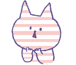 Silent stripes cat sticker #3502463