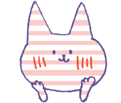 Silent stripes cat sticker #3502468
