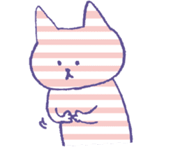 Silent stripes cat sticker #3502491