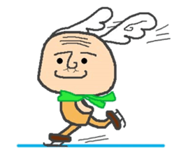 Ear shuttlecock father sticker #3503947