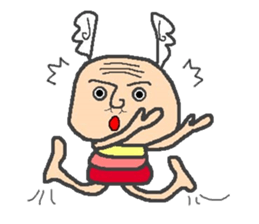 Ear shuttlecock father sticker #3503951