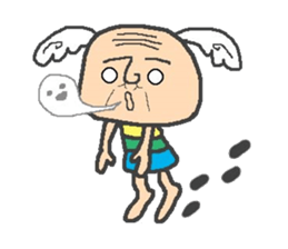 Ear shuttlecock father sticker #3503958