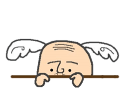 Ear shuttlecock father sticker #3503959