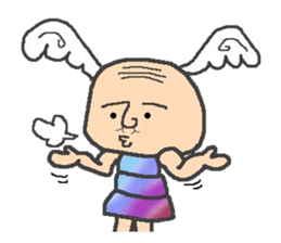 Ear shuttlecock father sticker #3503967