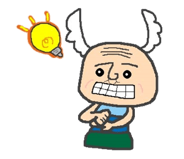 Ear shuttlecock father sticker #3503975