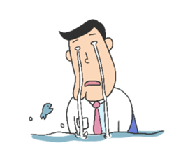 Dressed wearing salaryman Sato sticker #3504229