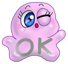 MoongMing, The cute pink ameba sticker #3504393