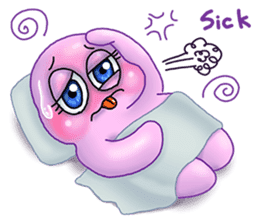 MoongMing, The cute pink ameba sticker #3504415