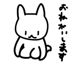 Graffiti white rabbit sticker #3504629