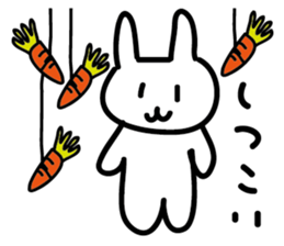 Graffiti white rabbit sticker #3504643