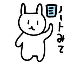 Graffiti white rabbit sticker #3504645