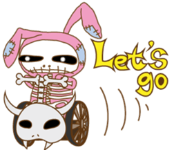 Rabbit Skull of SAOKO sticker #3505522