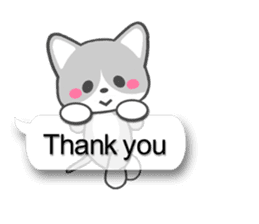 Silver Tabby Cat(English) sticker #3505543