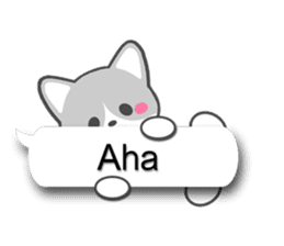 Silver Tabby Cat(English) sticker #3505549