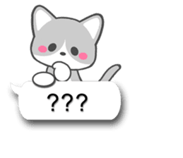 Silver Tabby Cat(English) sticker #3505550