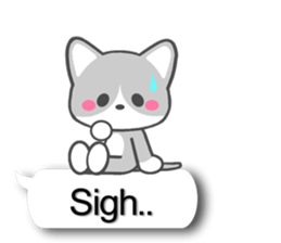 Silver Tabby Cat(English) sticker #3505552