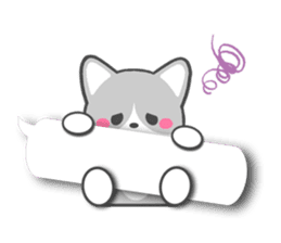 Silver Tabby Cat(English) sticker #3505557