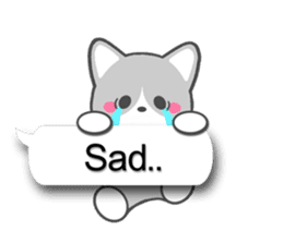 Silver Tabby Cat(English) sticker #3505558