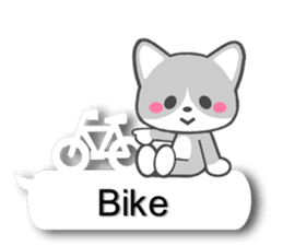 Silver Tabby Cat(English) sticker #3505559