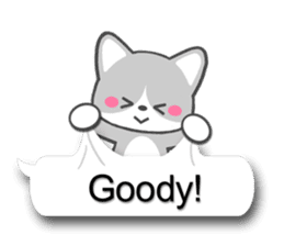 Silver Tabby Cat(English) sticker #3505565