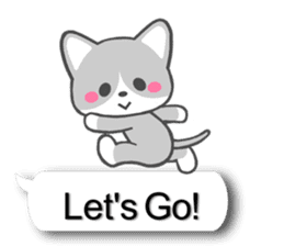 Silver Tabby Cat(English) sticker #3505566