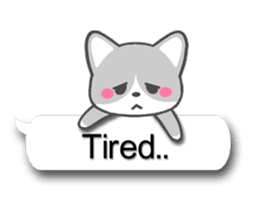 Silver Tabby Cat(English) sticker #3505567