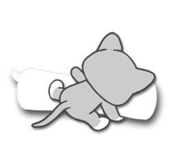 Silver Tabby Cat(English) sticker #3505571