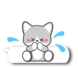 Silver Tabby Cat(English) sticker #3505572