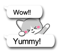 Silver Tabby Cat(English) sticker #3505574