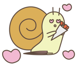 Snail talk Sticker sticker #3505796