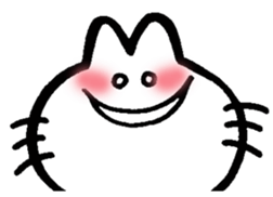 Funny white rabbit. sticker #3505824