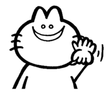 Funny white rabbit. sticker #3505830