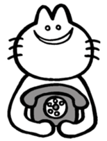 Funny white rabbit. sticker #3505832