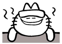 Funny white rabbit. sticker #3505841