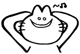 Funny white rabbit. sticker #3505844