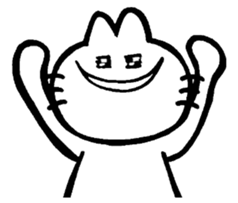 Funny white rabbit. sticker #3505854