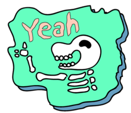 of dinosaur tweet of fossil sticker #3507219