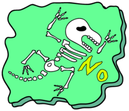 of dinosaur tweet of fossil sticker #3507221