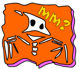 of dinosaur tweet of fossil sticker #3507225