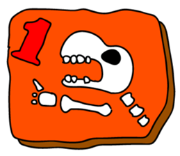 of dinosaur tweet of fossil sticker #3507230