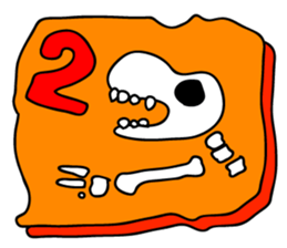 of dinosaur tweet of fossil sticker #3507231