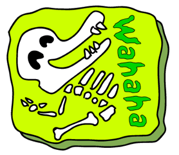 of dinosaur tweet of fossil sticker #3507243