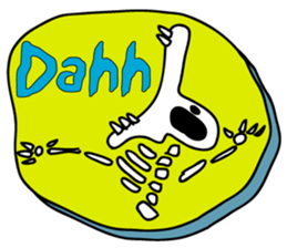 of dinosaur tweet of fossil sticker #3507244