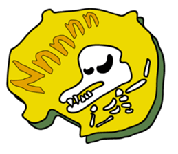 of dinosaur tweet of fossil sticker #3507245