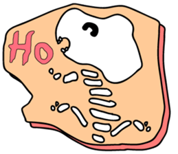 of dinosaur tweet of fossil sticker #3507247