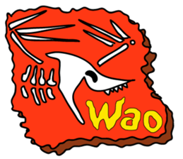 of dinosaur tweet of fossil sticker #3507253