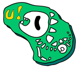 of dinosaur tweet of fossil sticker #3507256