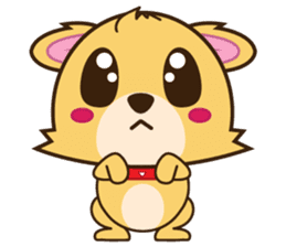 Woof, the cute little dog sticker #3507372